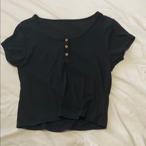 Black crop top